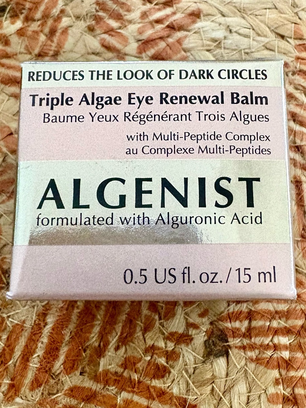 NIB Algenist Triple Algae Eye Renewal Balm 0.5 fl oz